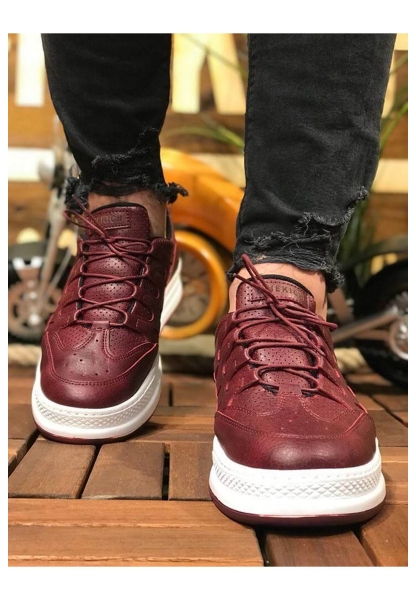  MHN040 BT Erkek Ayakkabı BORDO