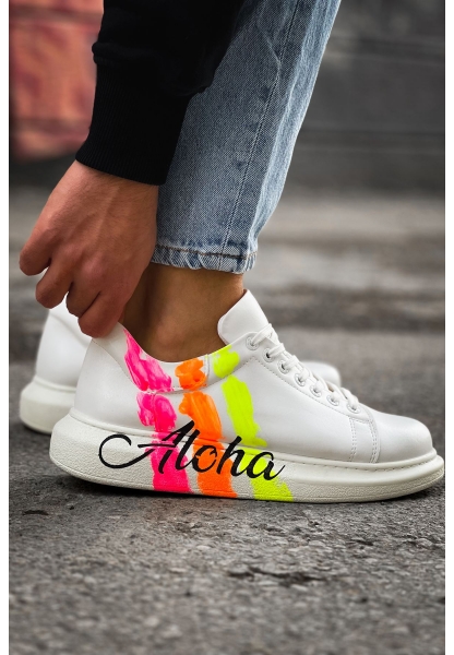 MHN254 CBT Pittura Erkek Ayakkabı 501 ALOHA SARI PEMBE BEYAZ